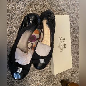 Coach black flats